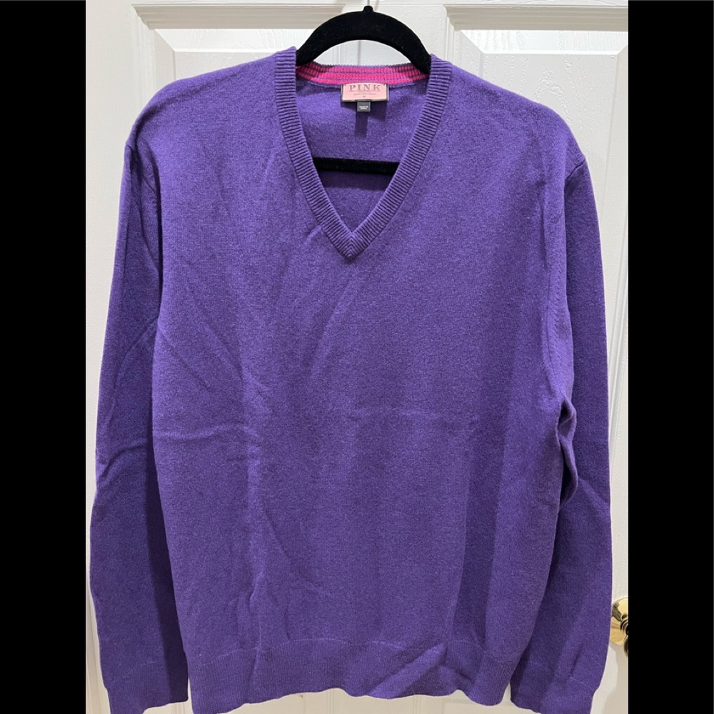 Thomas Pink Cashmere V-neck sweater XL